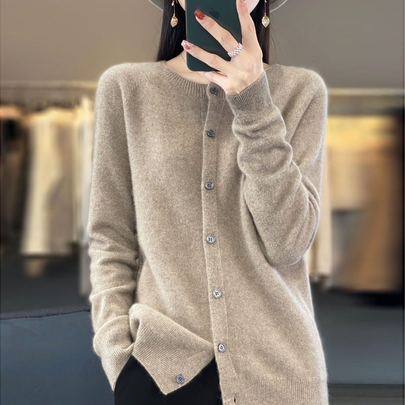 Robyn – Cardigan en laine mérinos avec cachemire