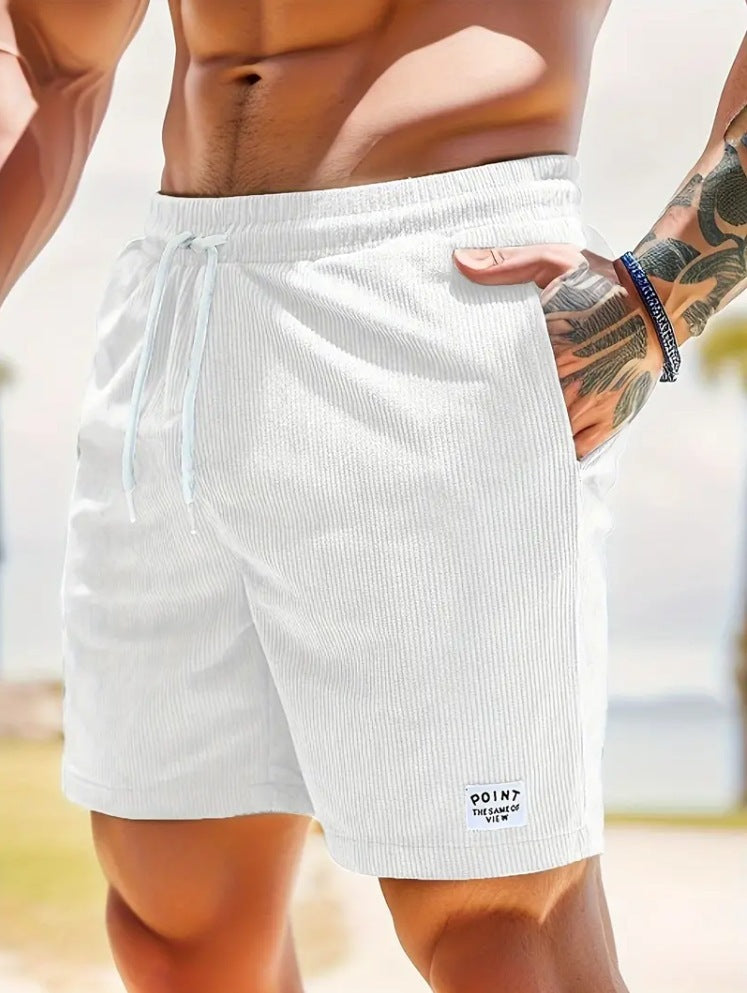 Caroline – Lässige Sommercordshorts mit Schnürung