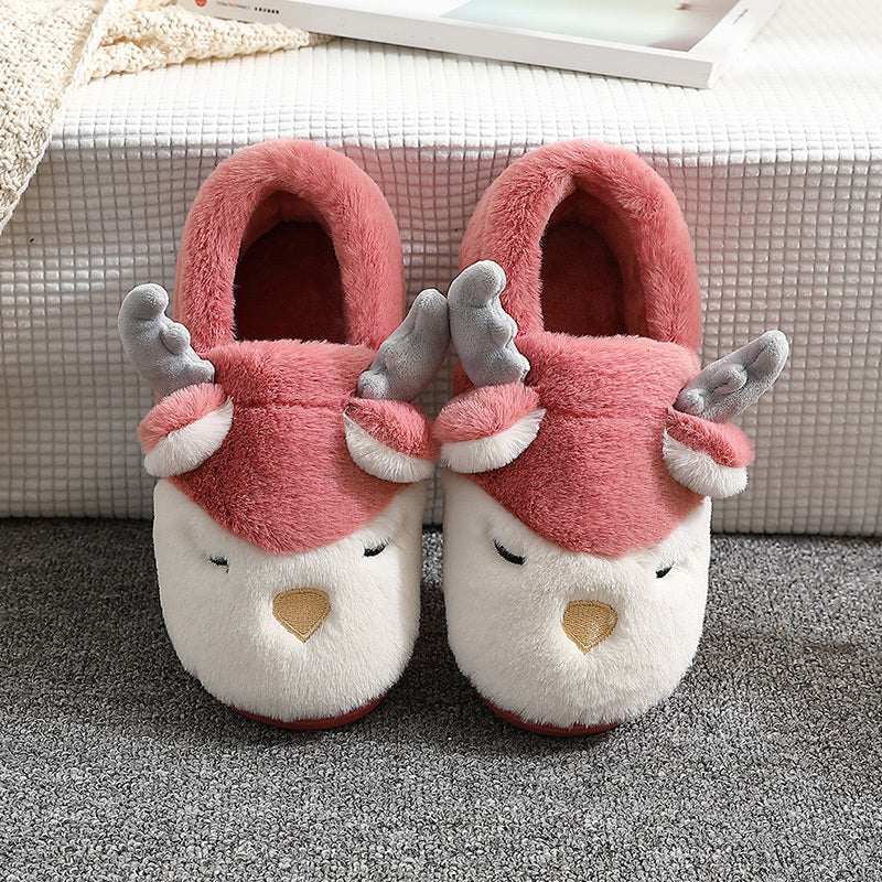 Shirley – Chaussons en Peluche Élan d'Hiver