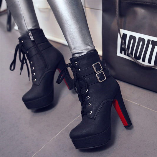 Esme – Bottes à talons hauts avec plateforme