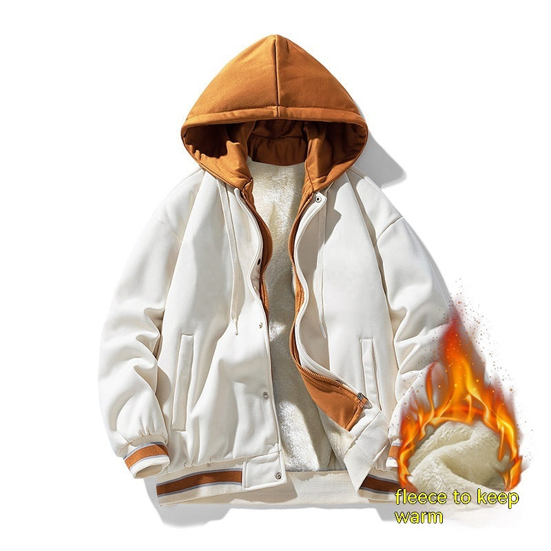Clifford – Cardigan à Capuche en Polaire Uni pour Homme