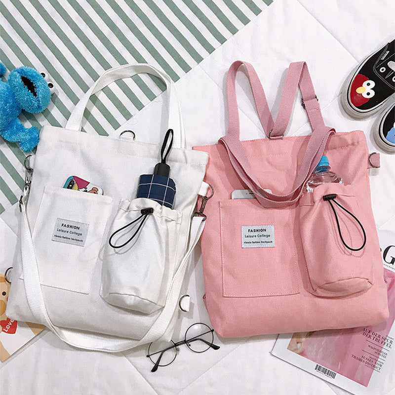 Amy – Élégant Sac Harajuku en Toile avec Compartiments
