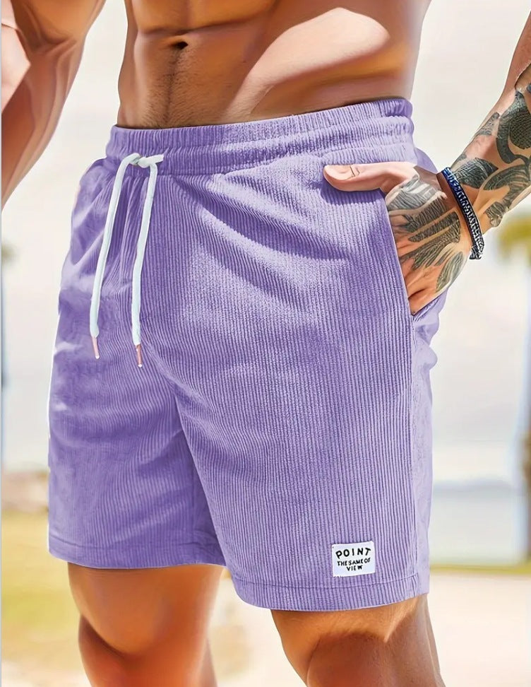 Caroline – Lässige Sommercordshorts mit Schnürung