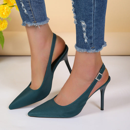 Lily – Sandales à Bout Pointu avec Boucle et Talon Aiguille