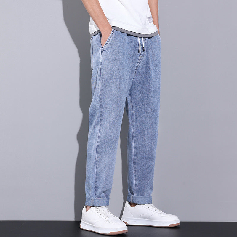 Damian – Jean ample décontracté pour hommes avec taille élastique