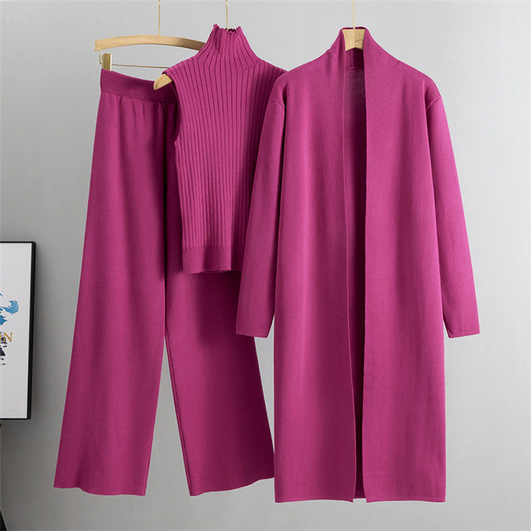 Tanya – Ensemble en Tricot avec Veste, Cardigan et Pantalon