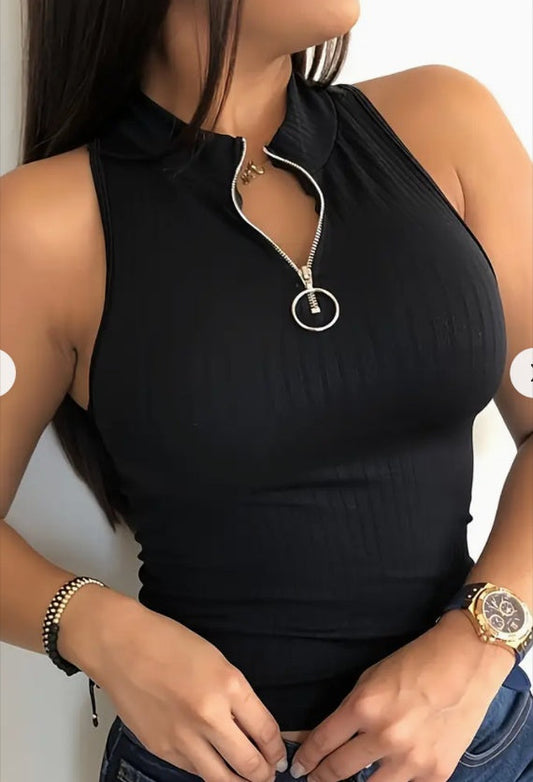 Christine – Débardeur Uni et Confortable pour Femme