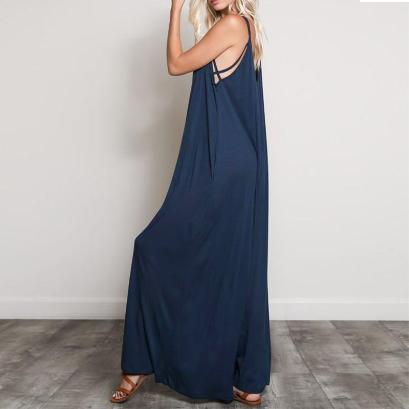 Jade – Jumpsuit d'été avec col en V pour femme
