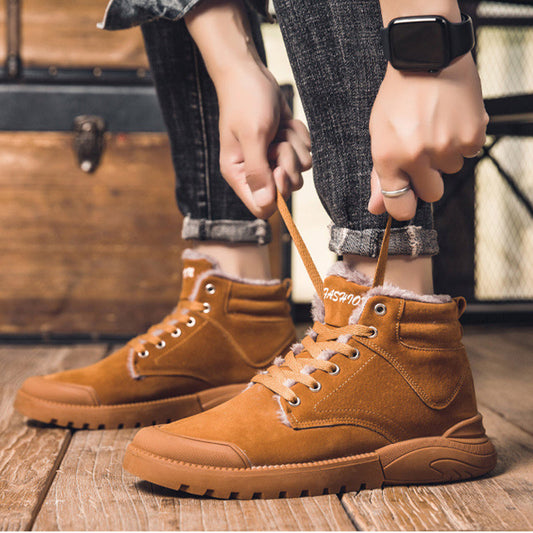 Ross – Bottines chaudes pour homme avec doublure en peluche