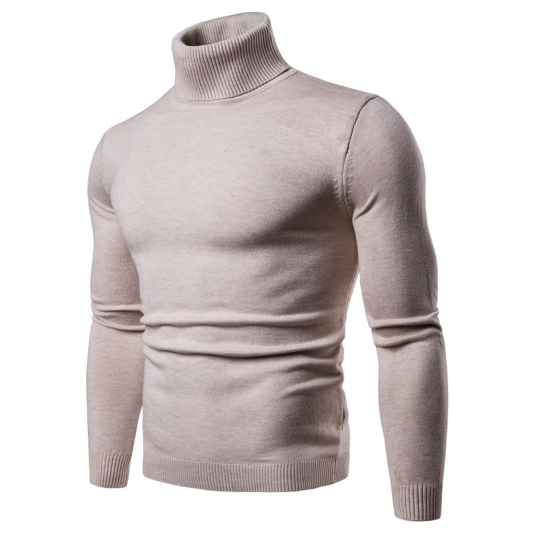 George – Schmaler Thermo-Turtleneck Pullover für Herren in einfarbigen Designs