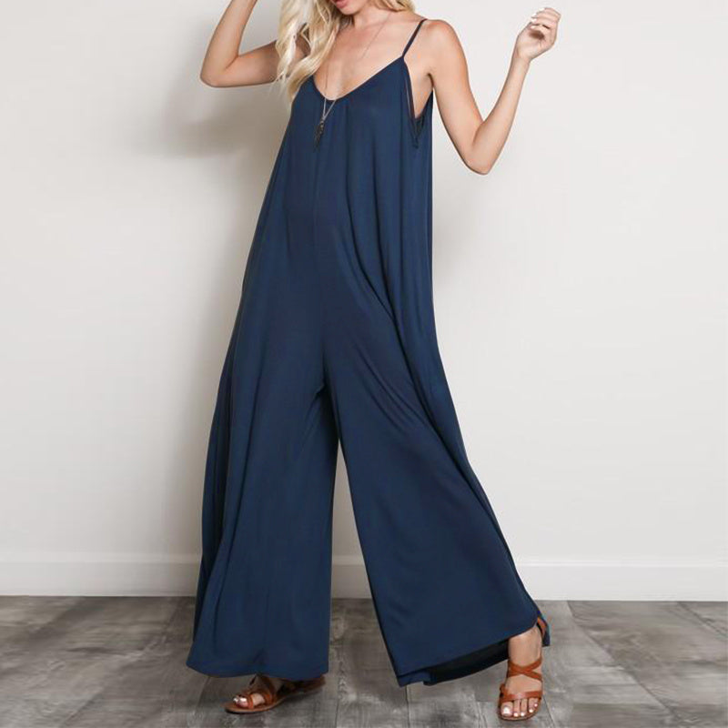Jade – Jumpsuit d'été avec col en V pour femme