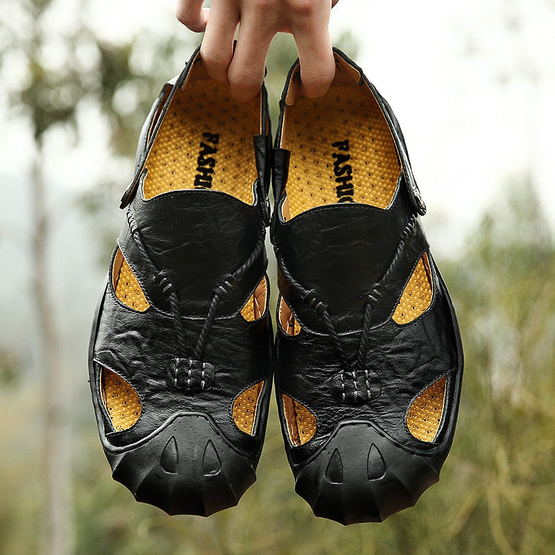 Darren – Sandales Confortables pour Hommes en Cuir Vegan