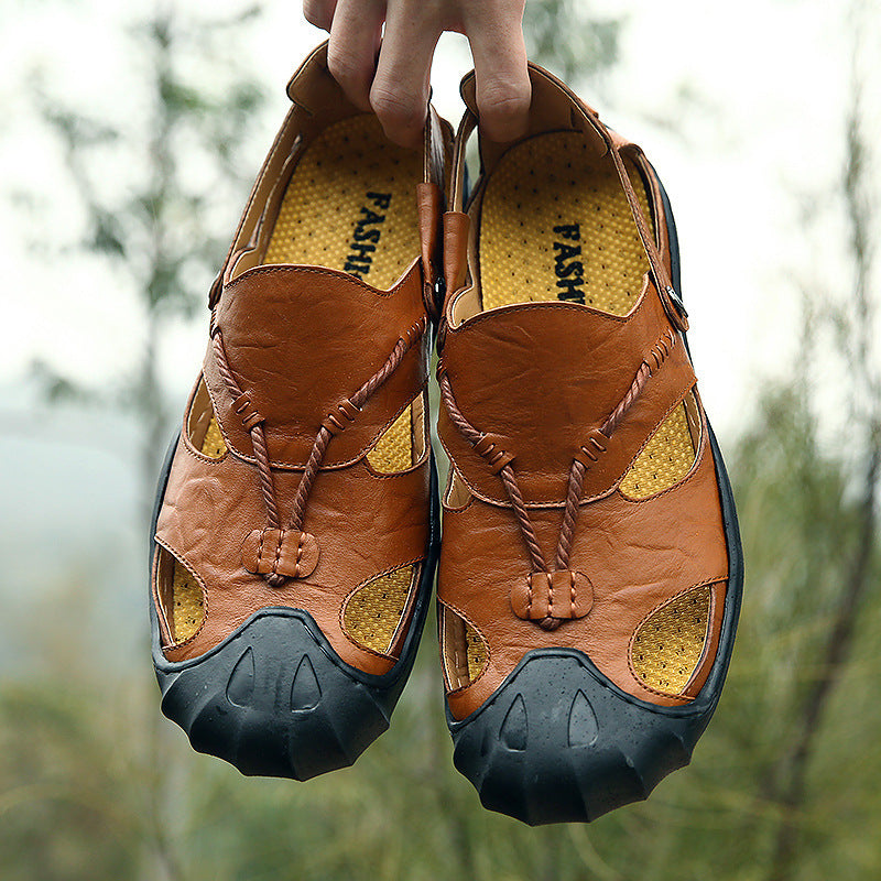 Darren – Sandales Confortables pour Hommes en Cuir Vegan
