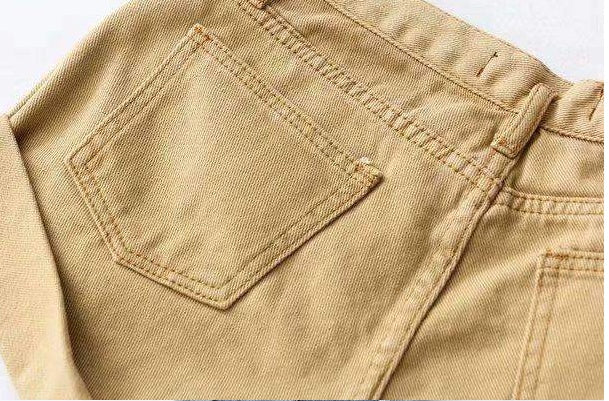 Sandra – Shorts en denim à taille haute avec ceinture élastique et jambes larges