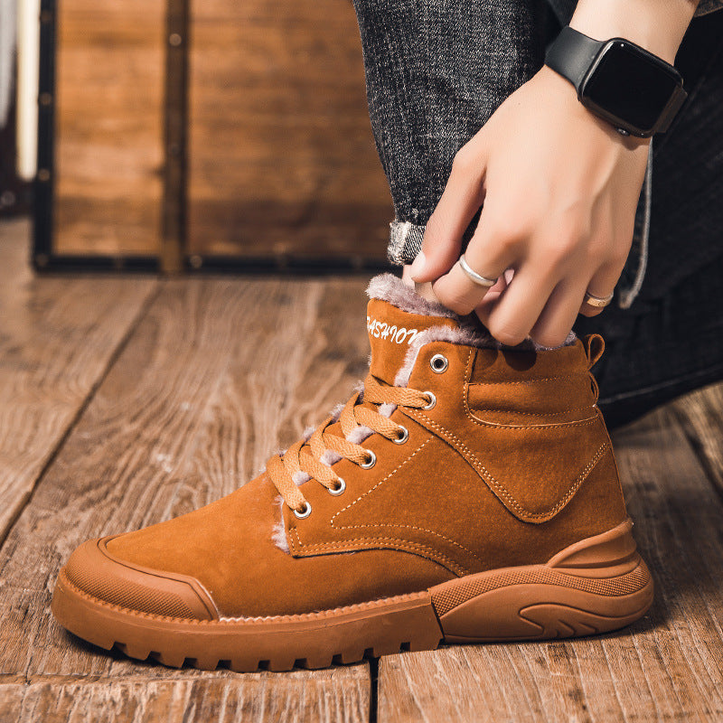 Ross – Bottines chaudes pour homme avec doublure en peluche