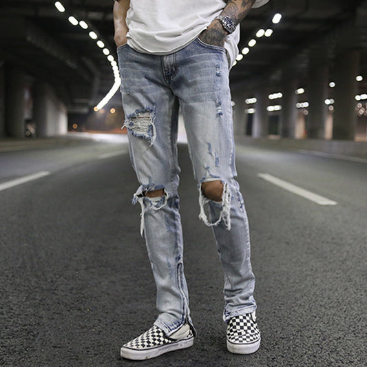 Joel – Jeans à Fermeture Éclair pour Hommes