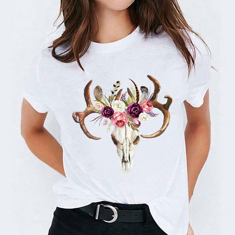 Mandy – T-shirt à Manches Courtes avec Motif Cartoon