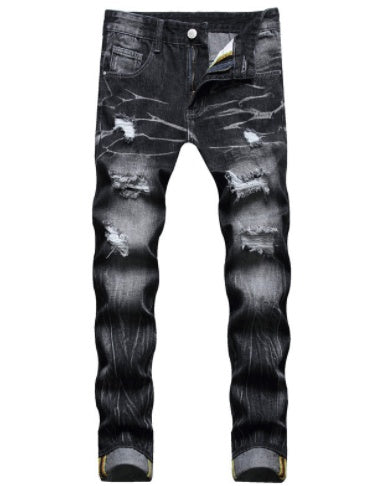 Jamie – Jean en Denim Vintage Déchiré pour Homme
