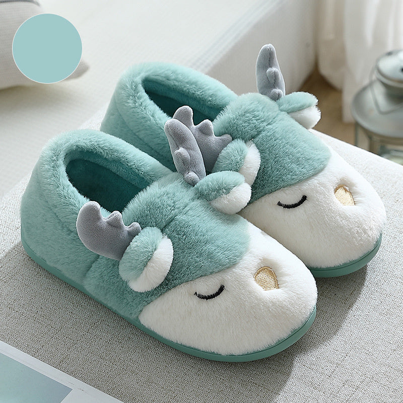 Shirley – Chaussons en Peluche Élan d'Hiver