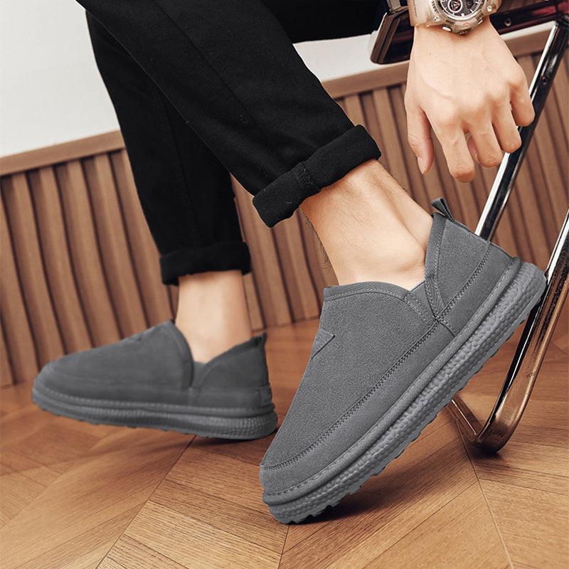 Calvin – Bottes d'hiver pour hommes en suédine vegan premium