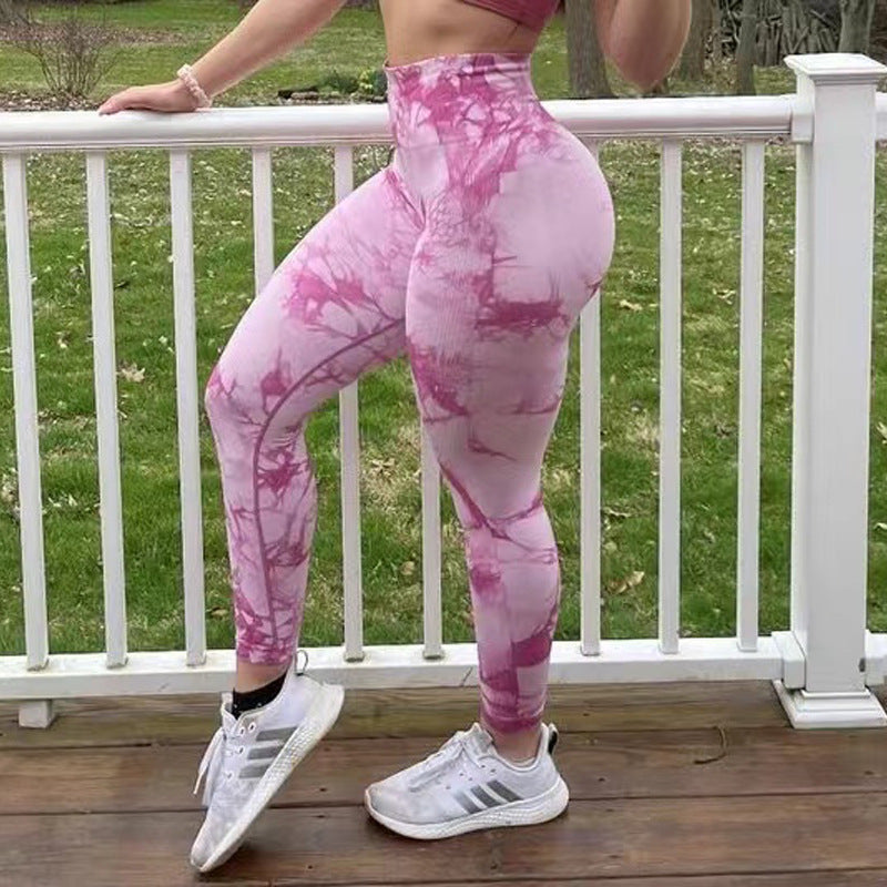Stephanie – Leggings de Yoga sans Couture pour Femmes avec Design Tie-Dye