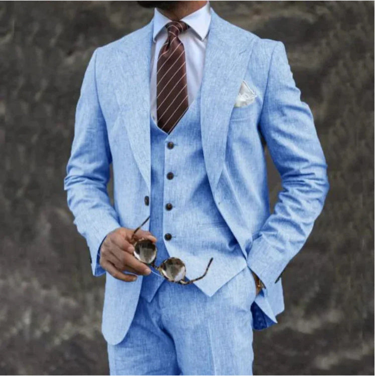 Darren – Costume d'affaires rose pour homme