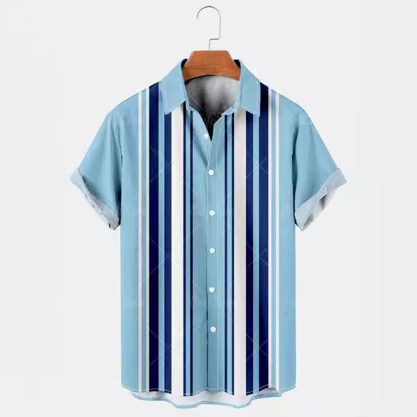 Joe – Chemise Hawaïenne Imprimée 3D Été Décontractée pour Homme