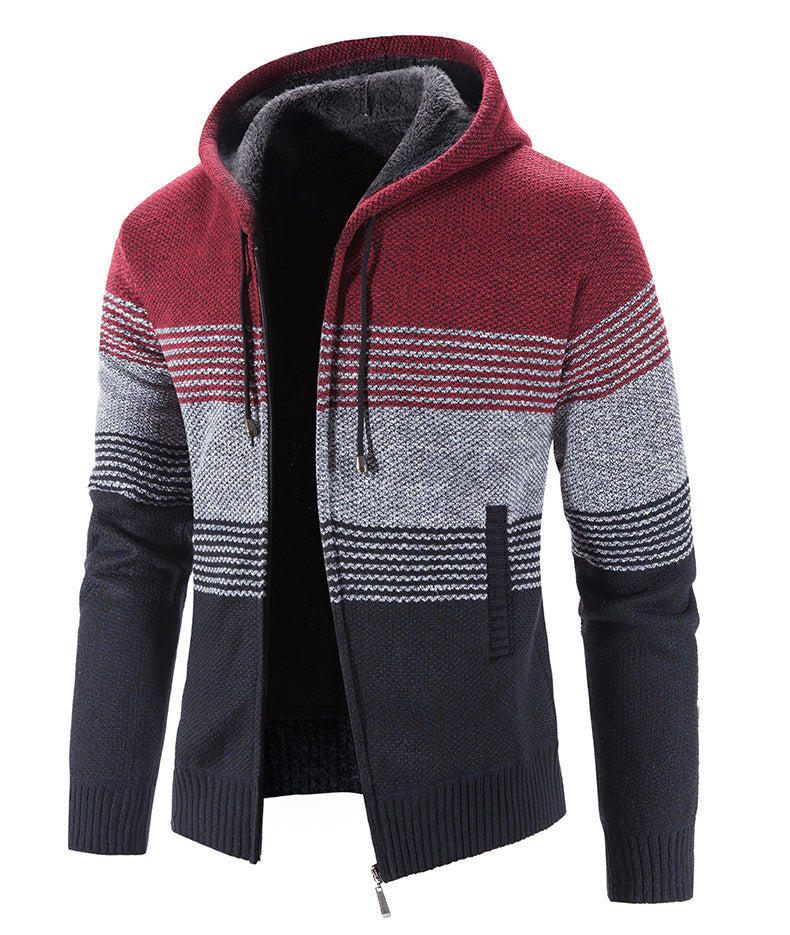 Dominic – Épaisse Veste à Capuche en Polaire