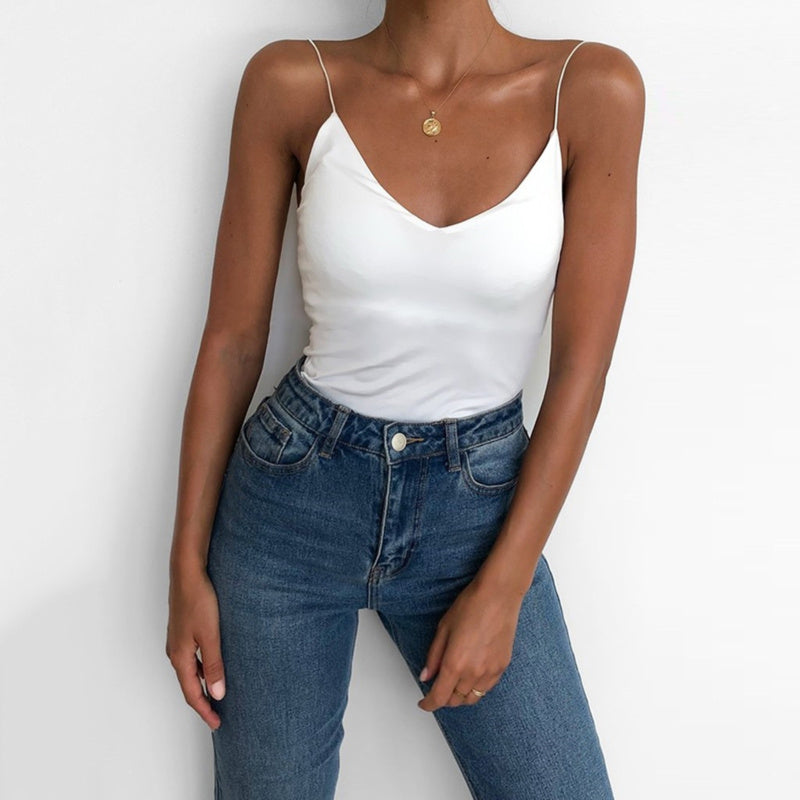 Clara – Chemise en Satin pour Femme avec Effet Daim Premium