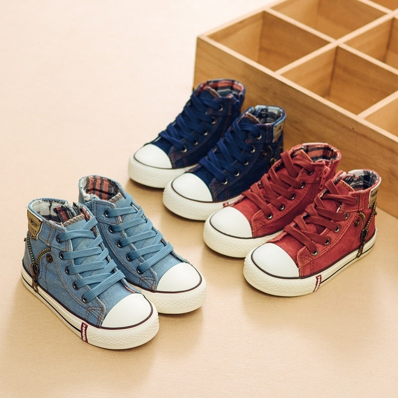 Megan – Baskets en Denim Respirantes pour Enfants