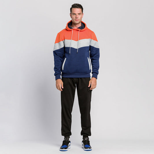 Steven – Übergroßer Herrenpullover mit Farbblock-Tie-Dye-Print