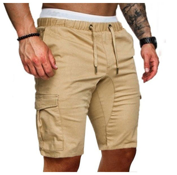 Dean – Enge Elastische Herren-Cropped-Shorts