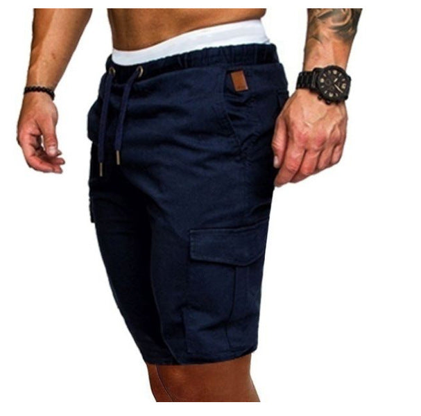 Dean – Enge Elastische Herren-Cropped-Shorts