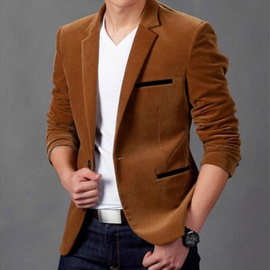 Doug – Costume en Velours Côtelé pour Homme