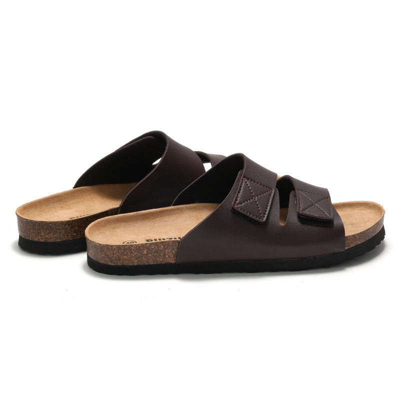 Norman – Sandales en liège avec fermeture velcro