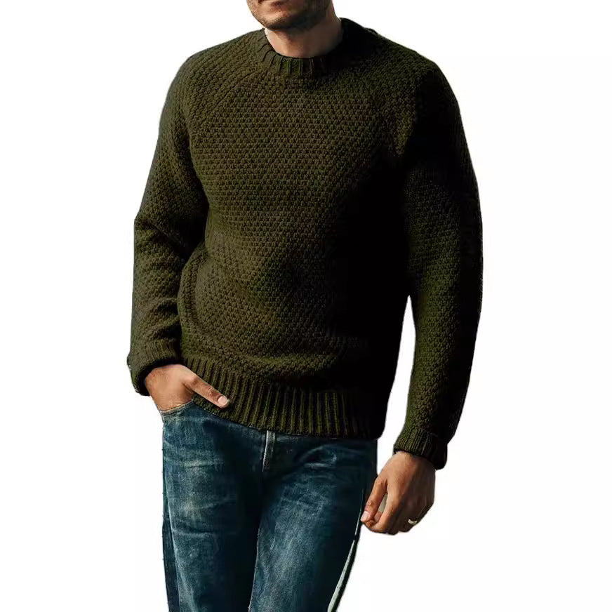Ken – Pull-over d'hiver à col rond et design uni