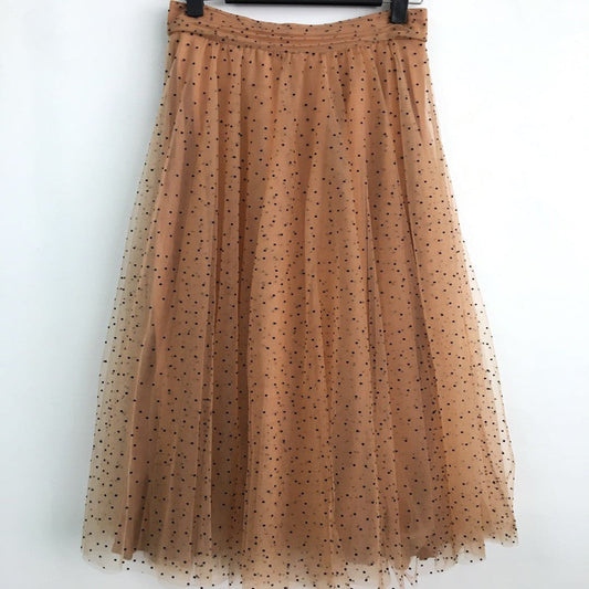 Sharon – Jupe en tulle à pois avec taille élastique haute