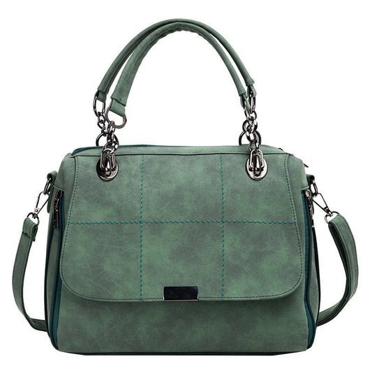 Heather – Grande Sacoche en Cuir Vegan Premium Vert Matcha