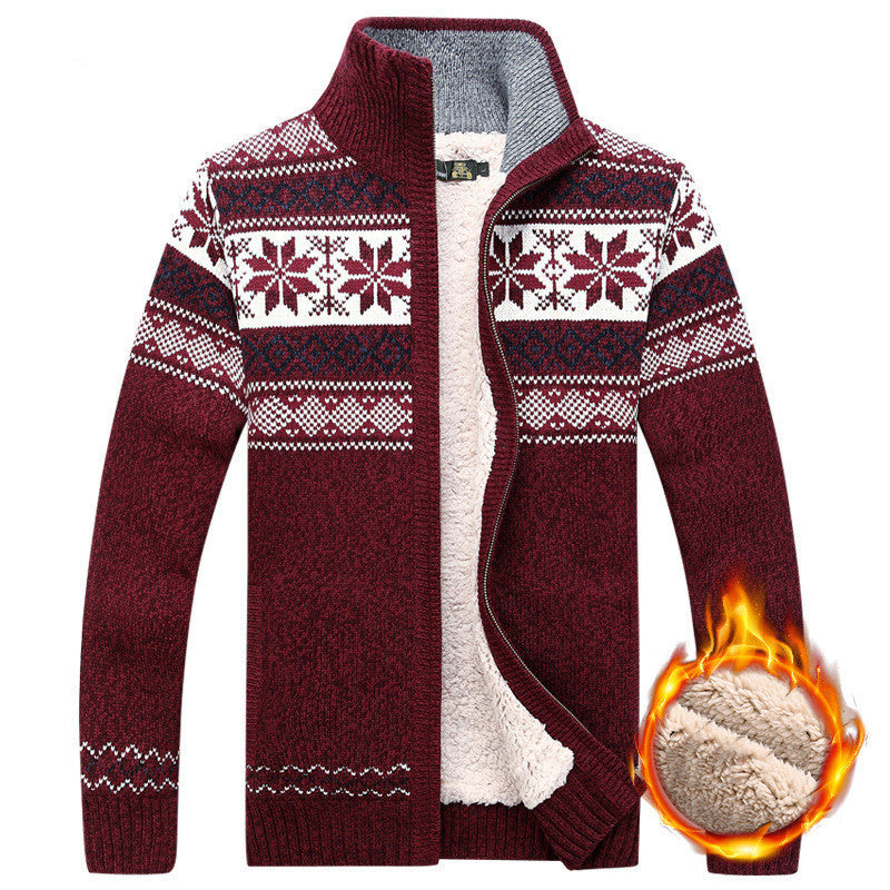 Cameron – Cardigan en Velours Chaud pour Hommes