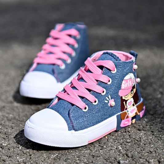 Wendy – Baskets en Toile pour Fille
