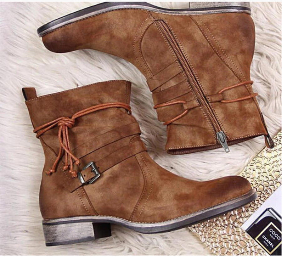 Nicola – Bottines Western Vegan avec Boucle