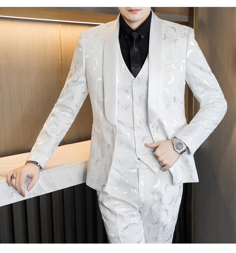 Sean – Costume Trois Pièces Imprimé pour Homme