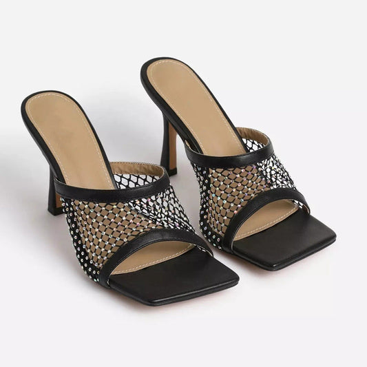 Grace – Talons Hauts en Maille avec Strass