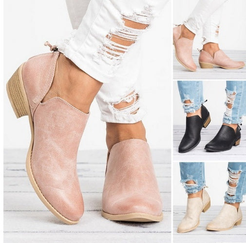 Caroline – Bottines à Talons Hauts Rétro