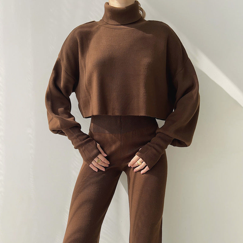 Sarah – Ensemble Décontracté à Col Roulé pour Femme