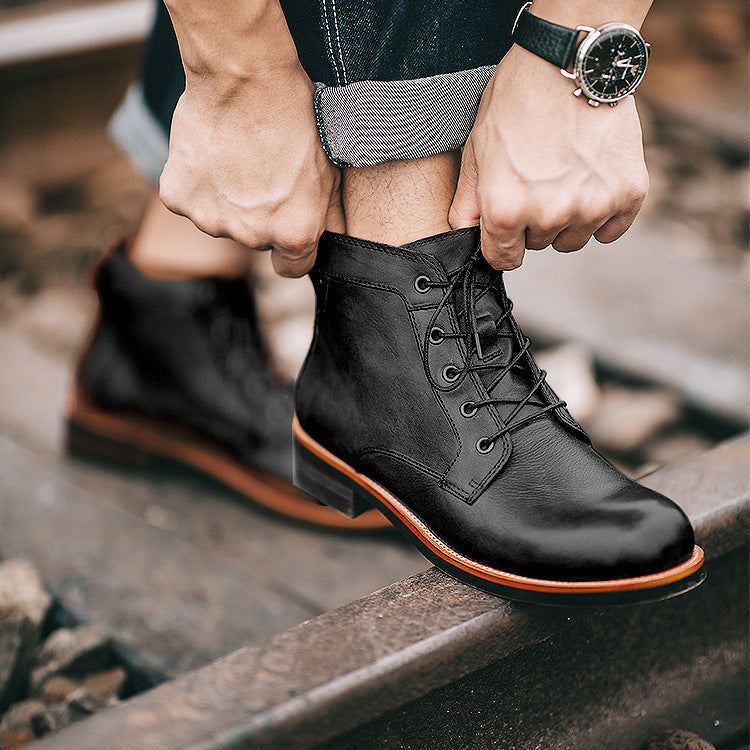 Michael – Bottes Militaires pour Hommes en Grandes Tailles