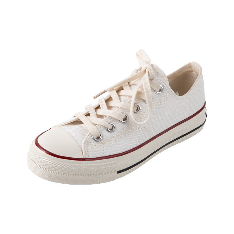 Anne – Chaussures basses en toile style années 70 pour femmes