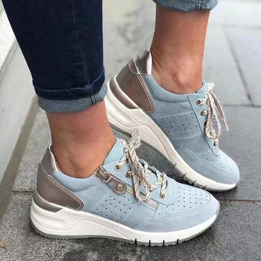 Jean – Chaussures de sport confortables pour femme avec semelle épaisse