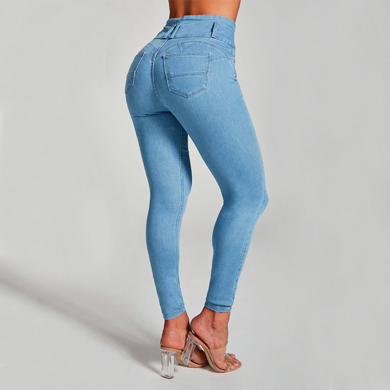 Esme – Jean Skinny Taille Haute avec Effet Sculptant