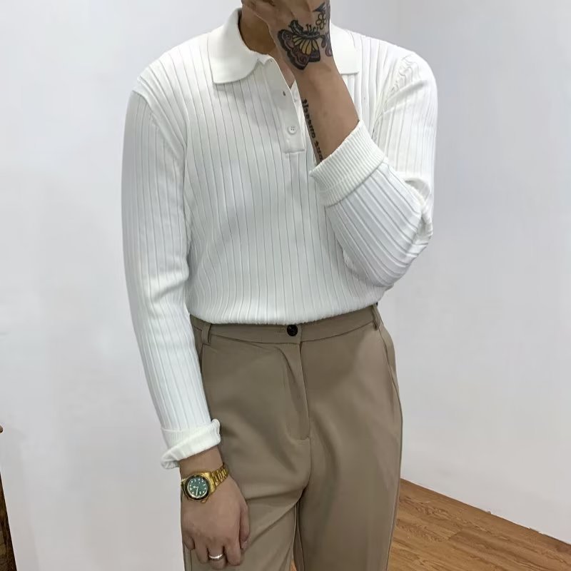 Jean – Polo Homme Élégant avec Texture Gaufrée